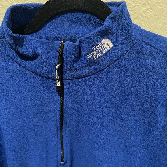 The North Face Royal Blue Half-Zip Fleece Size Small Men’s EUC - Picture 3 of 5
